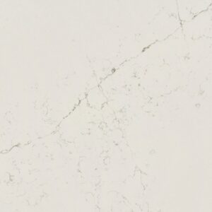 Siberian by Silestone quartz, manufactured in Spain, offers a Calacatta marble look with warm and grey veins, ideal for kitchen quartz countertops and backsplashes in Metro Vancouver homes.