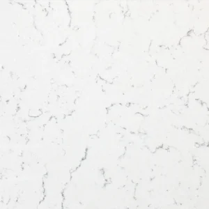 Spring Sky quartz TCE 6002 features a white surface with subtle fine veining, ideal for kitchen quartz countertops and backsplashes in Vancouver, Burnaby, Surrey, Coquitlam, North Vancouver, and Metro Vancouver homes.