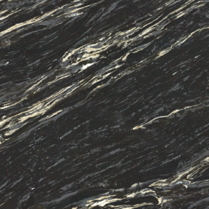 Titanium Gold quartz AGQ9813 from DMK Stone and Adam Stone features bold black with flowing gold veining, perfect for kitchen quartz countertops and backsplashes in Vancouver, Burnaby, Surrey, Coquitlam, North Vancouver, and Metro Vancouver homes.